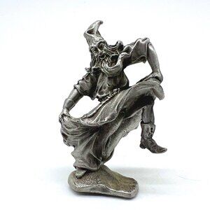Vintage 1991 Gallo Pewter Wizard Figurine Signed Fantasy Collectible